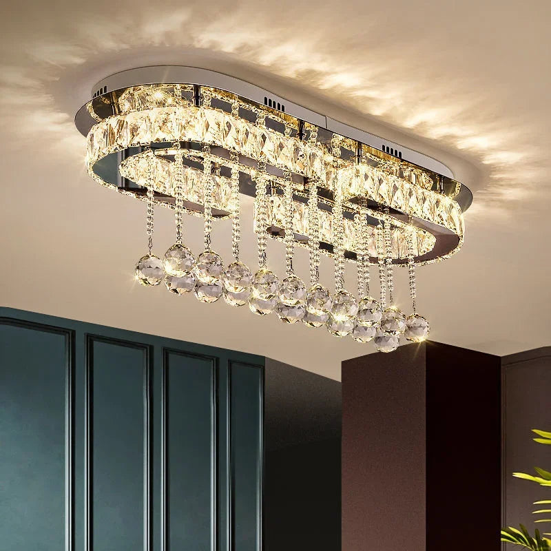 Afralia™ Luxury Crystal Dining Pendant Light - Modern, Creative, Personalized Lighting