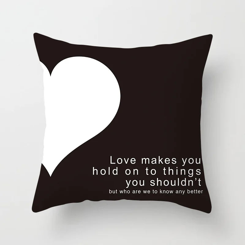 Afralia™ Velvet Cushion Cover for Valentines Day, Home & Hotel Decor, High Quality, 45x45cm