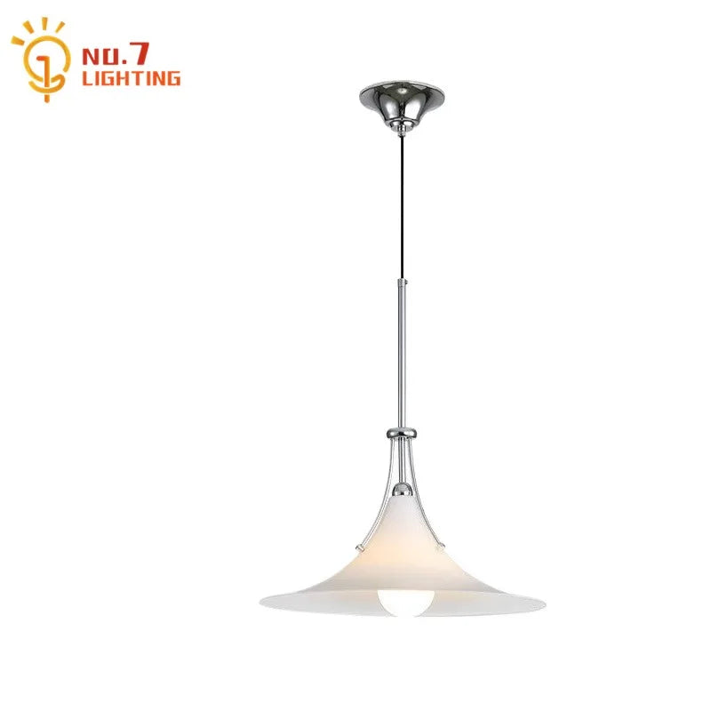 Afralia™ French Medieval LED Iron Art Glass Pendant Lights for Home Decor