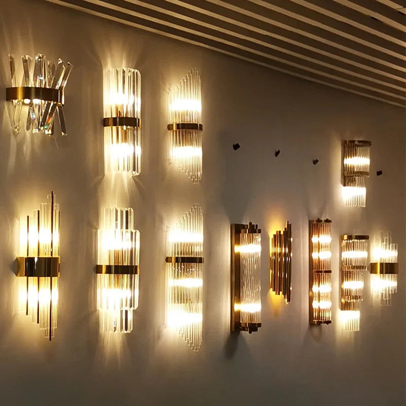 Afralia™ Crystal Wall Lamp: Modern Luxury Wireless Rechargeable Sconce Light for Bedroom & Living Room