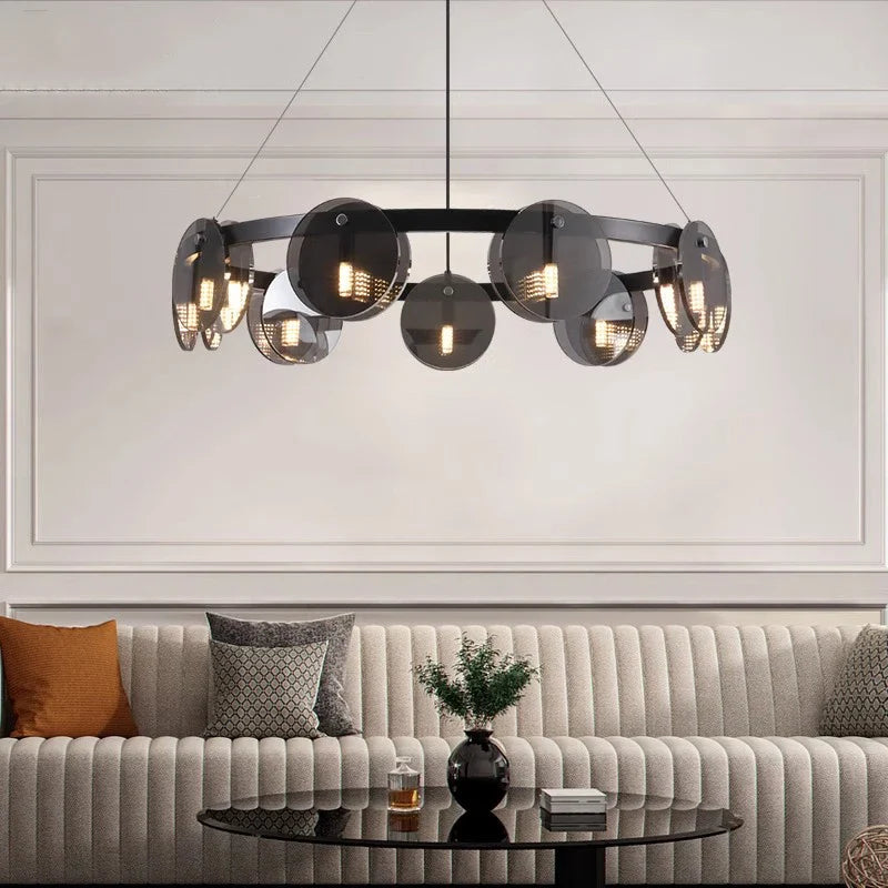 Afralia™ Modern LED Pendant Light Chandeliers for Living Room Dining Room Indoor Lighting