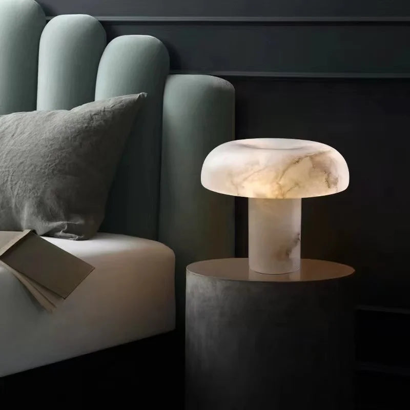 Afralia™ Marble Element Table Lamp - Indoor Desk Light for Bedroom, Study & Home Decor