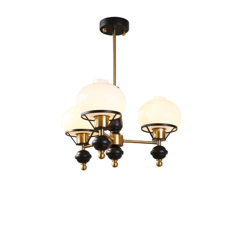 Afralia™ French Bauhaus Medieval Ceiling Chandelier for Bedroom and Study Room
