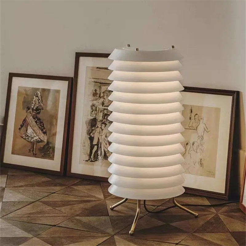 Afralia™ Maija Table Lamp: Medieval Nordic Design Replica, White Bedside & Living Room Light