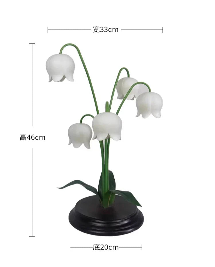Afralia™ LED Flower Table Lamp - Decorative Desk Light for Bedroom, Living Room, Study
