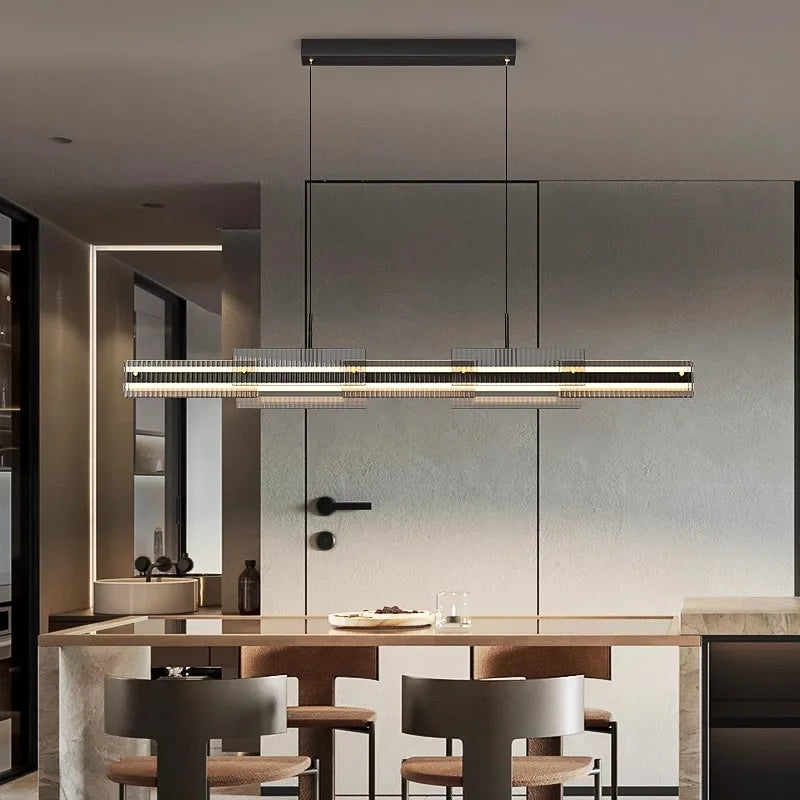 Afralia™ Modern LED Pendant Chandeliers for Living and Dining Rooms, Indoor Hanging Light