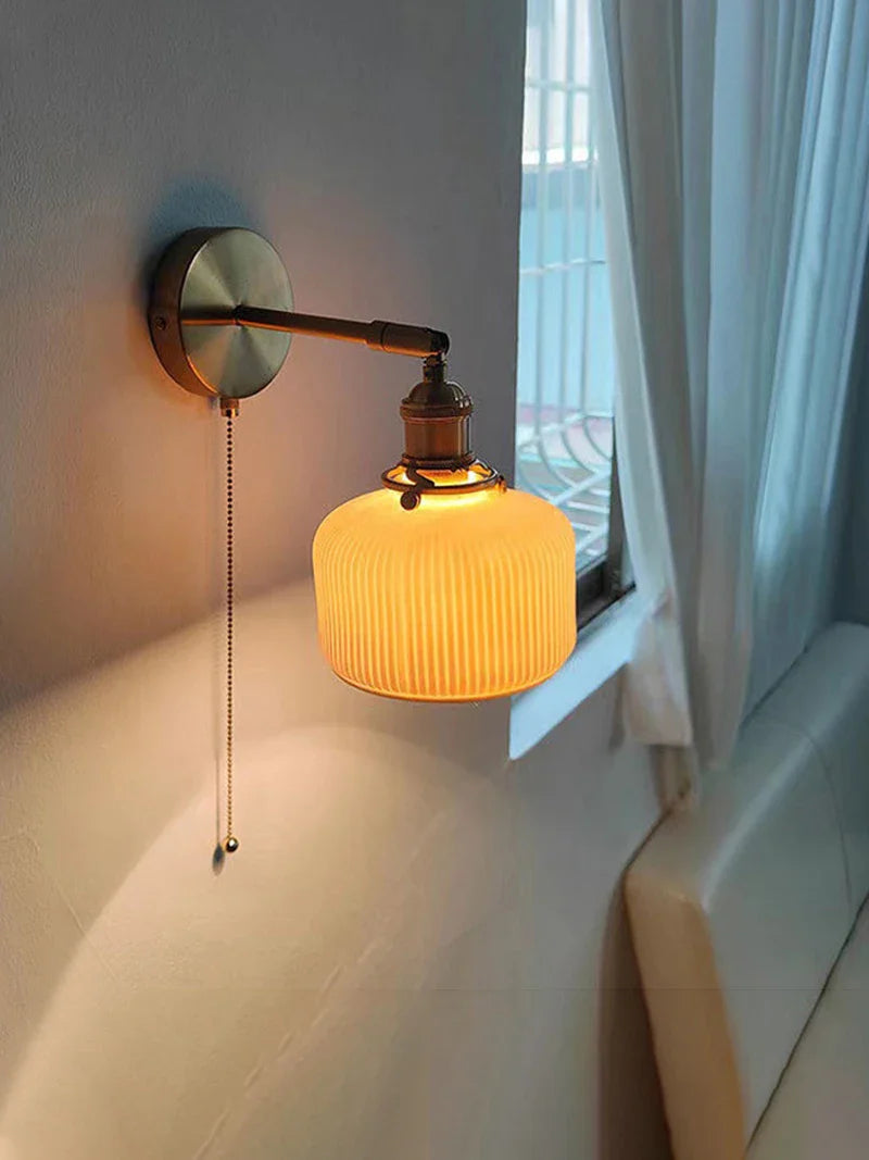Afralia™ Minimalist Indoor LED Sconce Lamp for Bedroom and Living Room