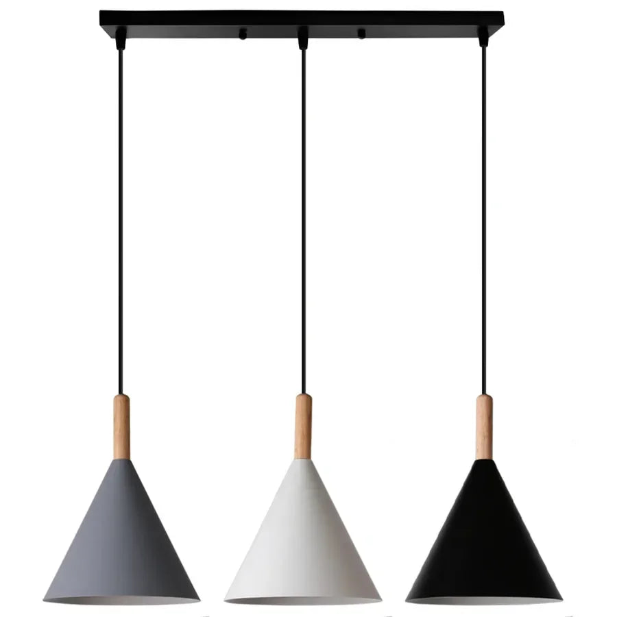 Afralia™ Wood LED Pendant Chandelier: Modern Nordic Hanging Lamp for Home, Cafe, Restaurant’s Kitchen