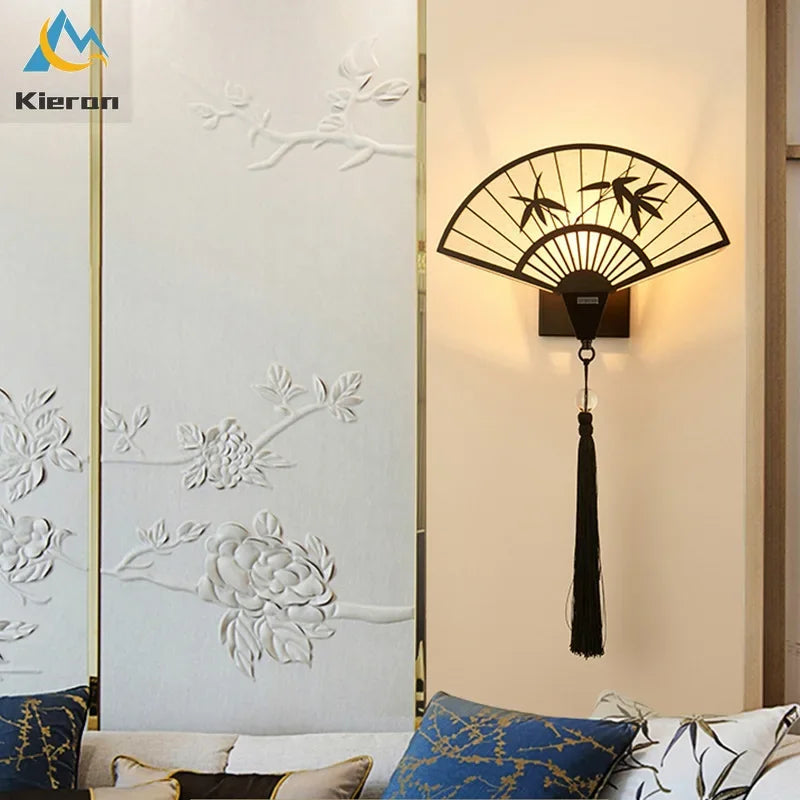 Afralia™ Fan LED Wall Lamps - Modern Design for Living Room, Bedroom, Study