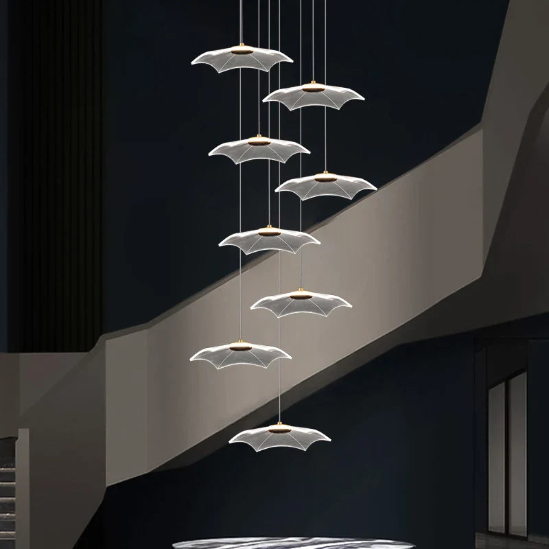 Afralia™ Modern Staggered Chandelier for Living Room, Dining Room, and Kitchen