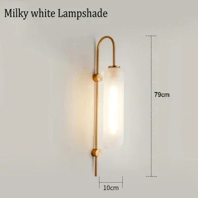 Afralia™ Glass Sconce Wall Lamp for Bedroom Living Room