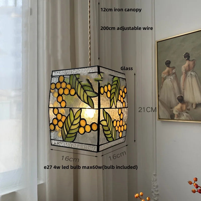 Afralia™ Vintage Loft Glass Pendant Light - Adjustable Hanging Lamp