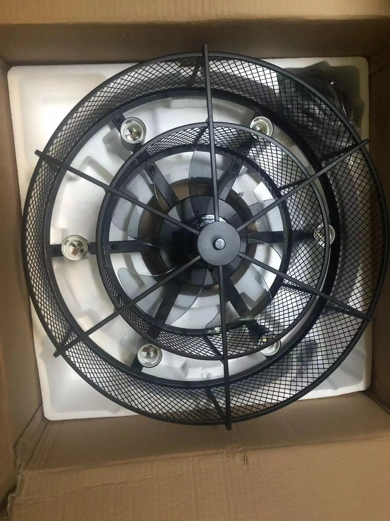 Afralia™ Nordic Ceiling Fan Light Three Colors Remote Control LED - 110V