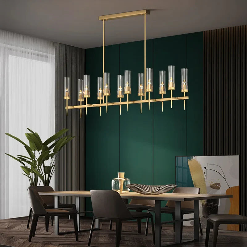 Afralia™ Modern LED Ceiling Chandelier Pendant Light for Home Dining Decor