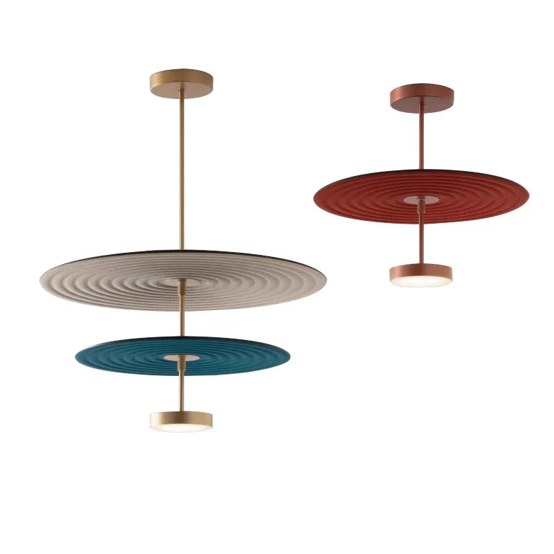 Afralia™ Cotton Round LED Pendant Lights Green Red Art Decoration Offices Bedrooms