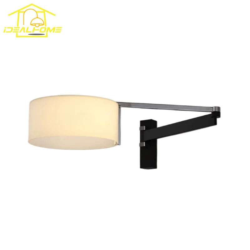 Afralia™ Retro Industrial Rocker Arm Wall Lamp LED E27 Art Decor Bedroom Reading