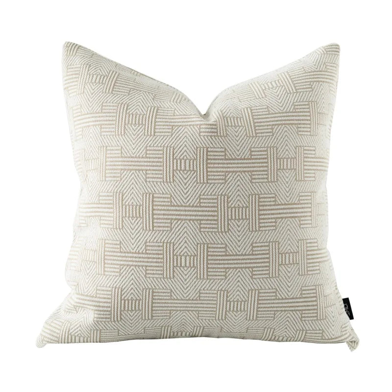 Afralia™ Geometric Jacquard Cushion Cover | Modern Light Luxury Pillowcase | Decorative Home Accent