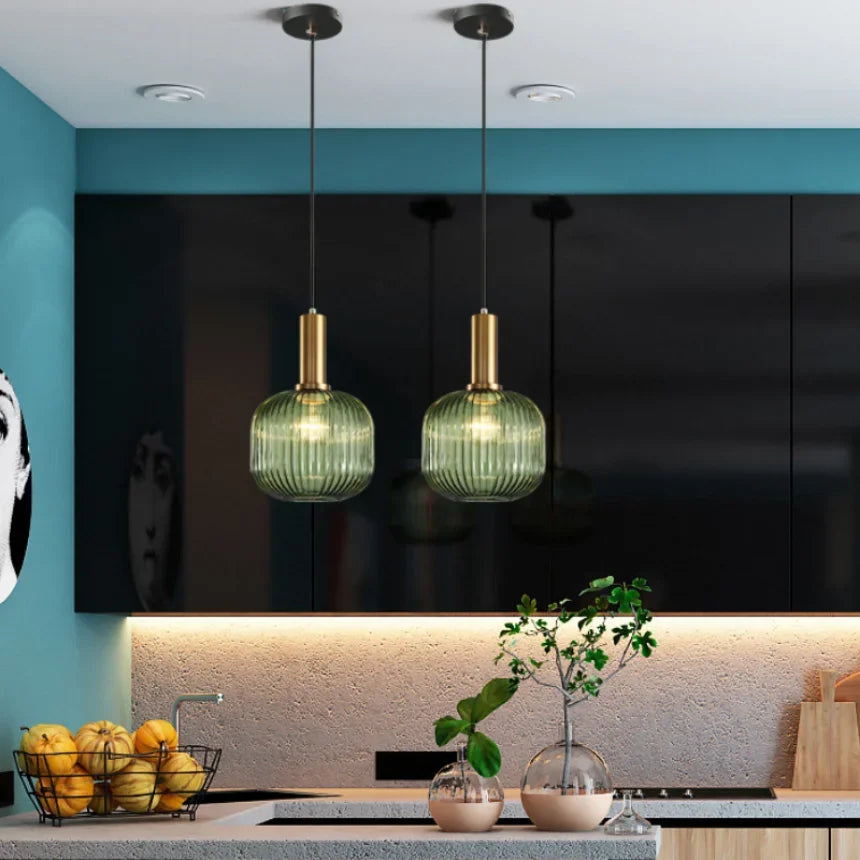Afralia™ Glass Pendant Chandelier for Modern Decor in Restaurant, Shop, or Bedroom
