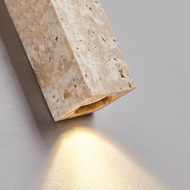 Afralia™ Yellow Cave Stone Wall Lamp, Industrial Style, Restaurant Living Room Hallway