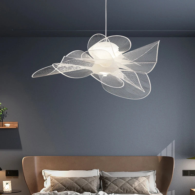 Afralia™ Acrylic Flower Chandelier: Nordic Designer Lighting for Restaurant, Living Room, Bedroom