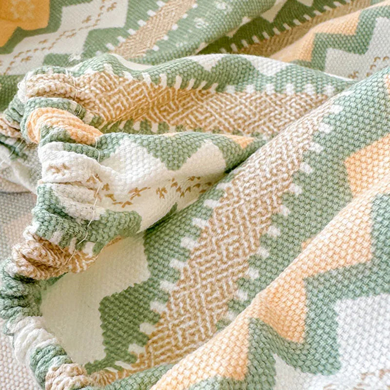 Afralia™ Queen Double Fitted Bed Sheet Coarse Cloth Mattress Cover - High-Quality Print