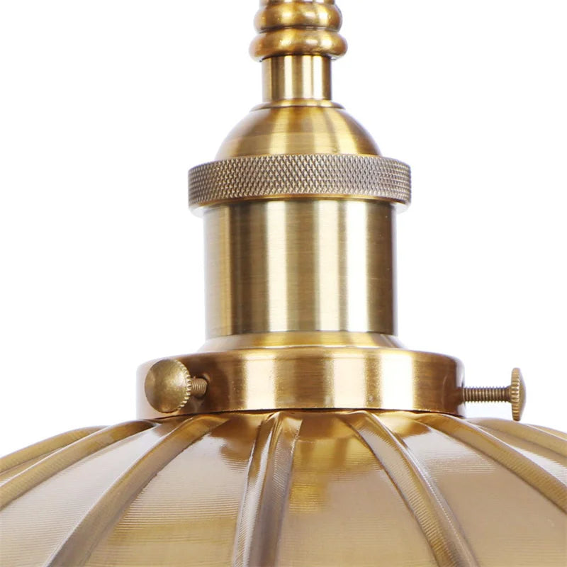 Afralia™ Gold Industrial LED Wall Lamp with Pull Chain Switch for Home Decor