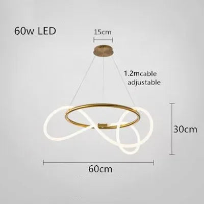Afralia™ Gold Minimalist LED Pendant Lights for Kitchen Dining Room