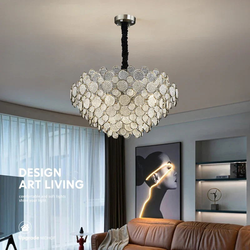 Afralia™ Modern Villa Ceiling Chandelier 2024 | Living Dining Bedroom Pendant Lamps Fixtures