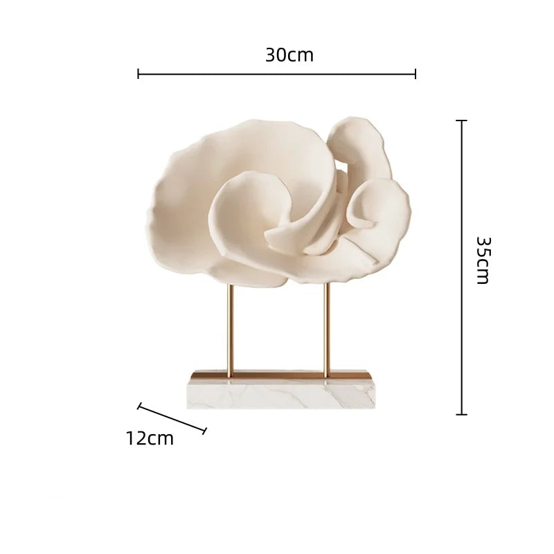 Afralia™ Resin Handicraft Sea Shell Clamshell Decorative Figurines Home Decoration