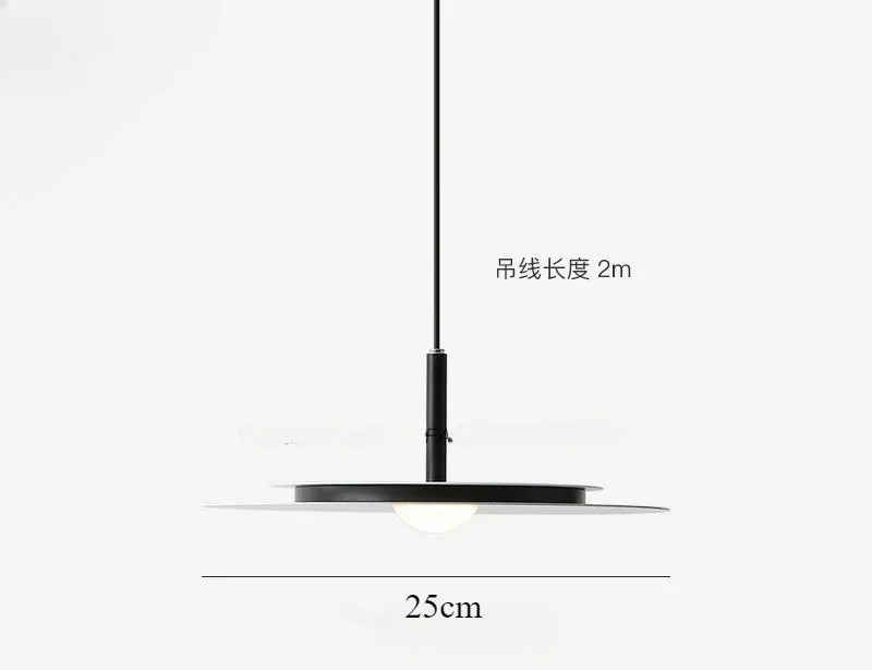 Afralia™ Flying Saucer LED Chandelier: Nordic Modern Kitchen Bedroom Decorative Lighting Lamp
