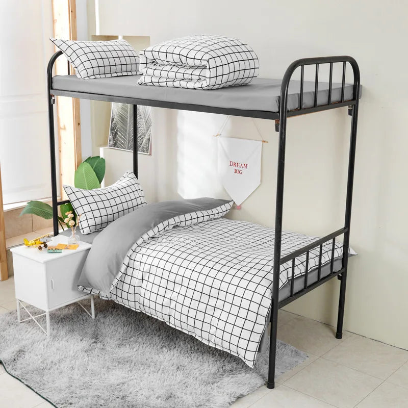 Afralia™ Soft Microfiber Double Duvet Set with Queen Bedsheet - Comforter Cover Set