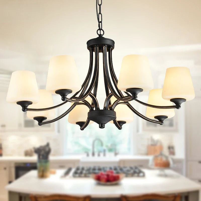 Afralia™ Retro Black Pendant Lamp: Industrial Lighting for Living, Dining, Bedroom