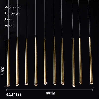 Afralia™ Gold Copper Chandelier for Living Room, Staircase, Foyer, Dining Room, Cafe, Bar