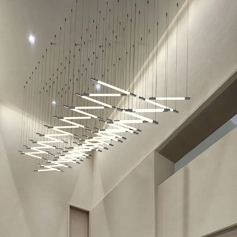 Afralia™ Minimalist DIY Modern Chandeliers for Living Room Hotel Customize Designers Favorite Dining Room