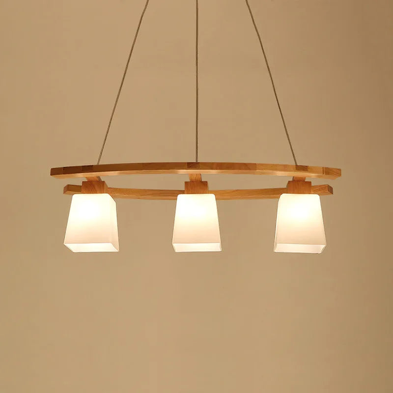 Afralia™ Nordic Wood LED Pendant Lights Modern Hanging Lamps for Home, Kitchen, and Café