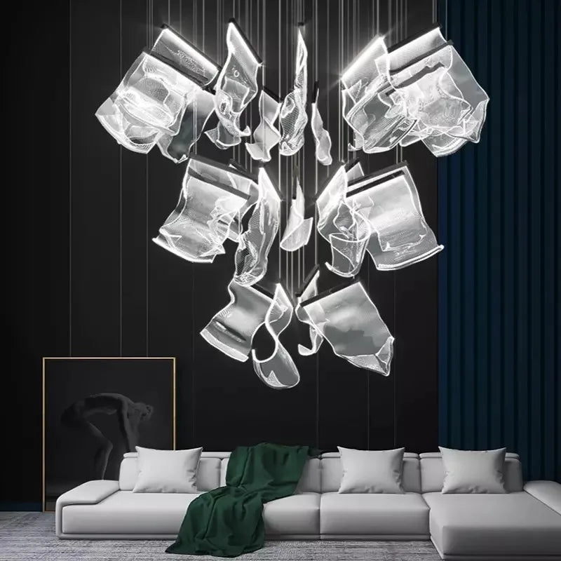 Afralia™ LED Light Ceiling Chandelier for Modern Home Decor & Ambient Lighting