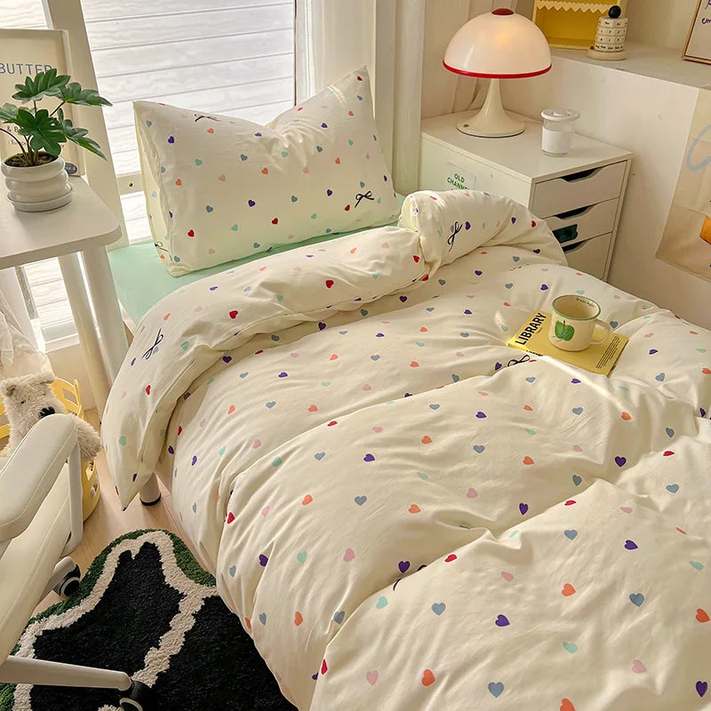 Afralia™ Cartoon Style Cotton Printed Bedding Sets in Single/Double Size