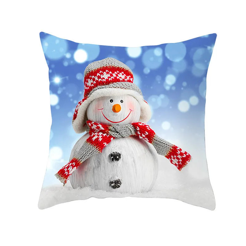 Snowman Pillow Cover Winter Home Decor by Afralia™