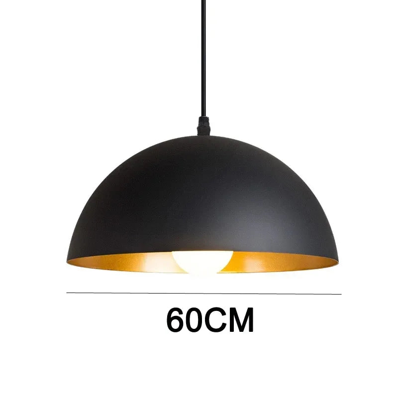 Afralia™ Nordic Vintage Industrial E27 Pendant Light Chandelier for Living Room and Kitchen