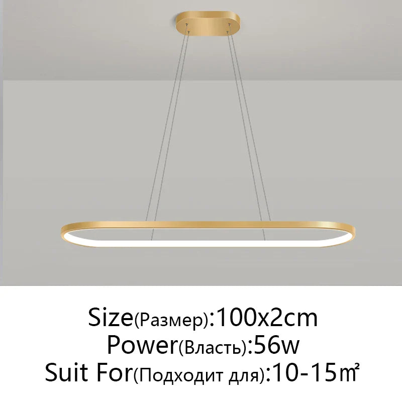 Afralia™ Modern LED Pendant Lamp for Living Room, Restaurant, Bedroom Decor - Remote Control