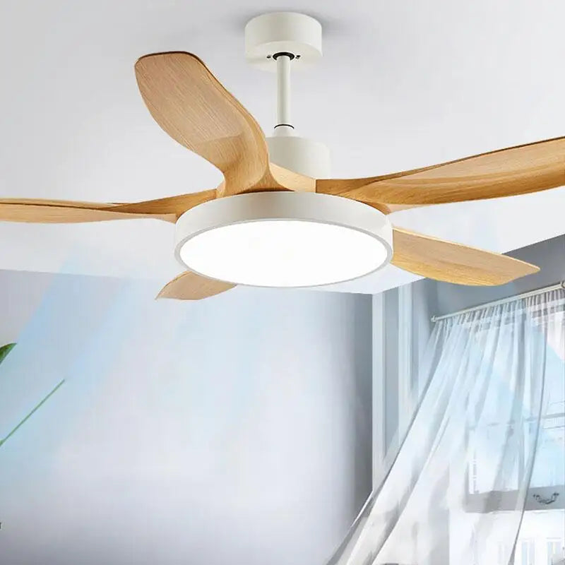 Afralia™ 52" DC Ceiling Fan Light Remote Control LED Living Bedroom 220V 110V