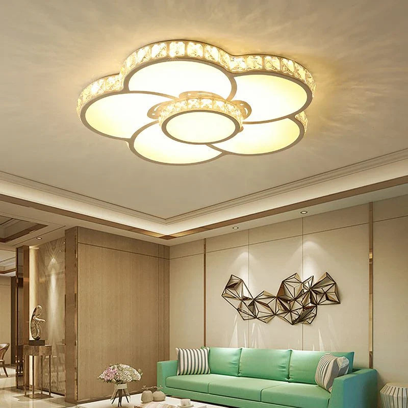 Afralia™ Flower Dream LED Ceiling Lamp for Bedroom, Kitchen, Study, and Coffee Shop