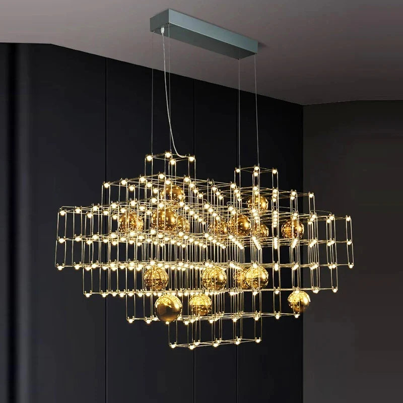 Afralia™ Dining Room Chandelier Pendant Light - Indoor Ceiling Lamp for Living Room