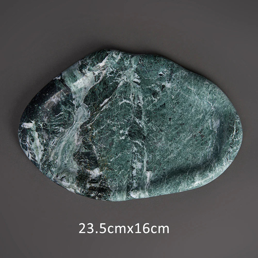 Marble Tray for Candle Jewelry Ring by Afralia™ - Luxury Trinket Dish for Home Decor