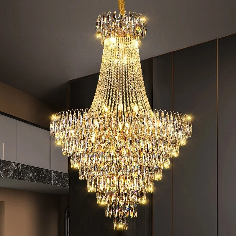 Afralia™ Crystal Chandelier for Modern Home Decor & Luxury Lighting