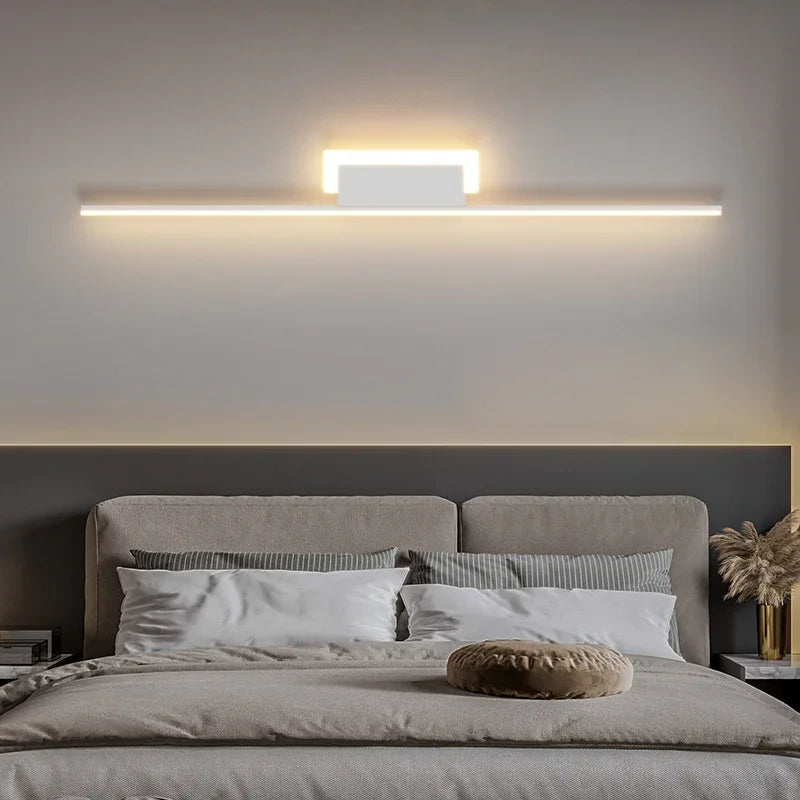 Afralia™ LED Wall Lamp: Modern Long Line Design for Living Room, Bedroom, Hallway, Indoor Lighting
