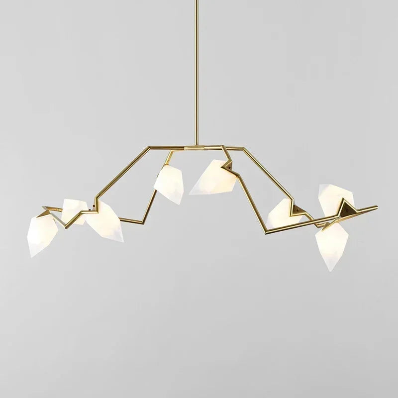Afralia™ Gold Chandeliers: Luxurious Lighting for Indoor Living Space & Restaurant Decoration