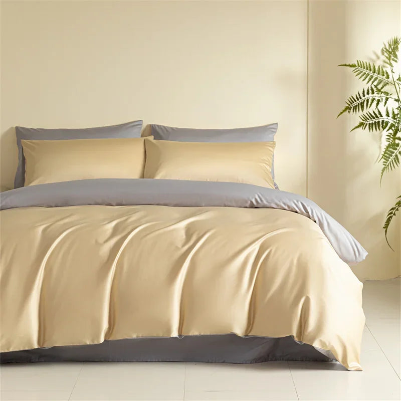 Afralia™ Egyptian Cotton Bedding Set: Sheet, Pillowcase, Blanket Cover in Queen King Size