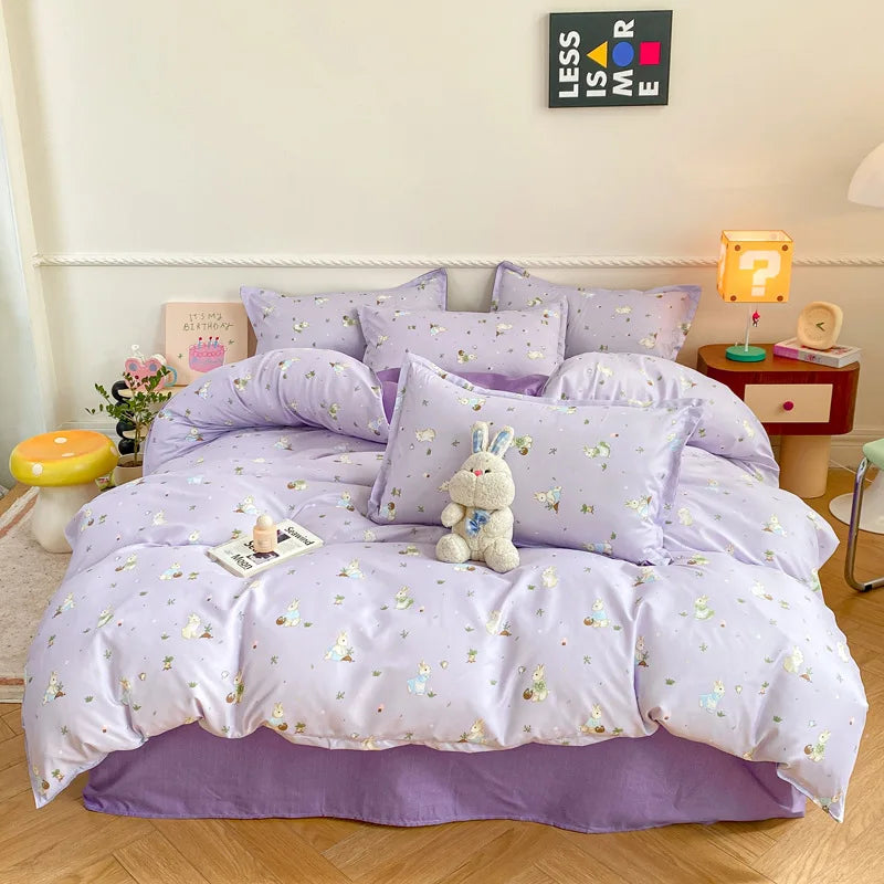Afralia™ Animal Pattern Bedding Set - King/Queen Size Quilt Set for Comfortable Home.