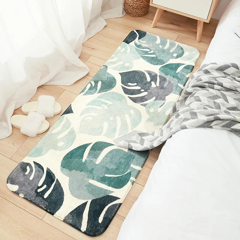 Afralia™ Cozy Faux Lamb Wool Bedside Rug for Bedroom Decor Anti-Slip Soft Living Room Carpet